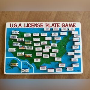 Melissa & Doug USA License Plate Game
